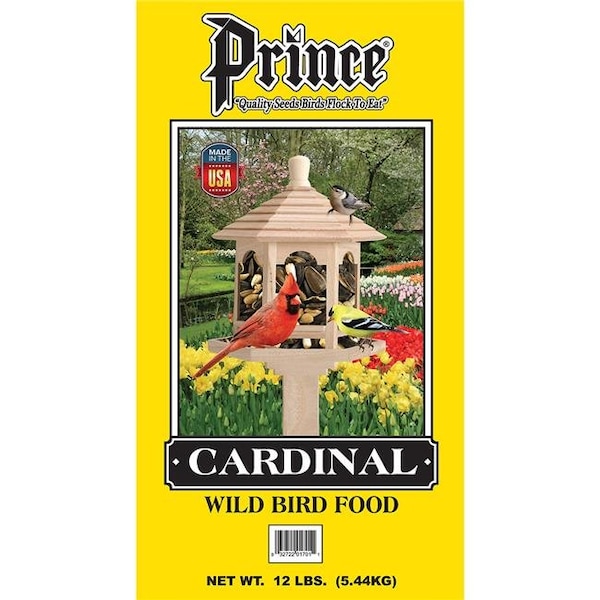 Prince Wild Bird Seed Prince Wild Bird Seed 001701 12 lbs Cardinal Wild Bird Feed Yellow Bag; Yellow 1701 - main